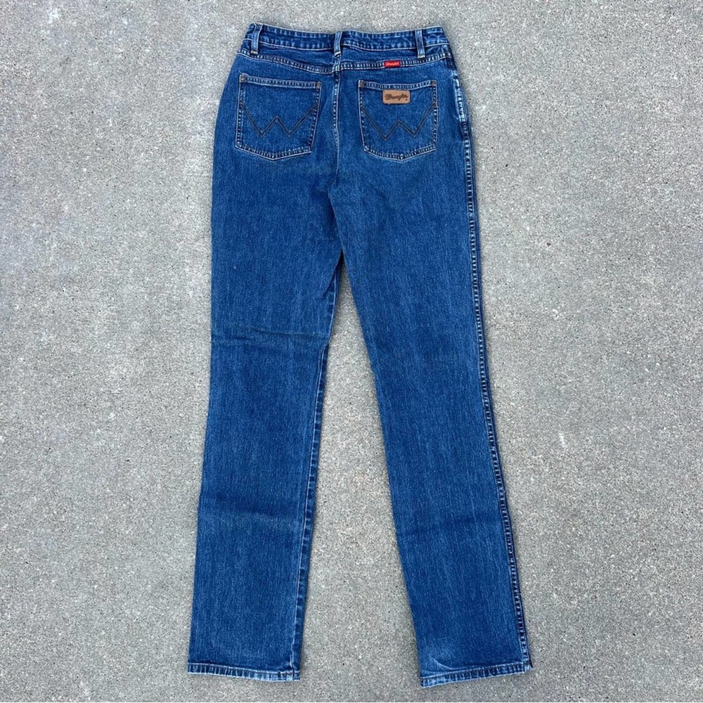 Y2K Wrangler Cowboy Cowgirl Cut Slim Fit Stretch jeans 7/8x36 18MWZSW - Picture 3 of 5
